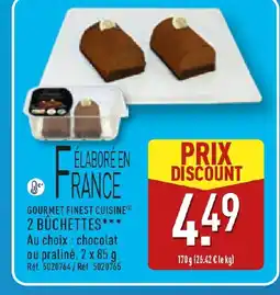 ALDI GOURMET FINEST CUISINE2 bûchettes offre