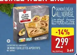 ALDI LA CUISINE DES SAVEURS 30 mini feuilletés apéritifs offre