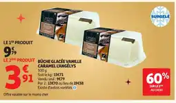 Auchan Supermarché L'ANGÉLYS Büche glacée vanille caramel offre