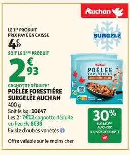 Auchan Supermarché AUCHAN Poêlée forestière surgelée offre