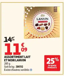 Auchan Supermarché LANVIN Assortiment lait et noir offre