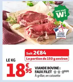 Auchan Supermarché Viande bovine faux filet offre