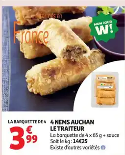 Auchan Supermarché 4 nems auchan le traiteur offre