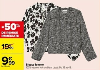 Carrefour Blouse femme offre