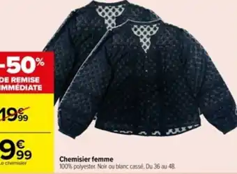 Carrefour Chemisier femme offre
