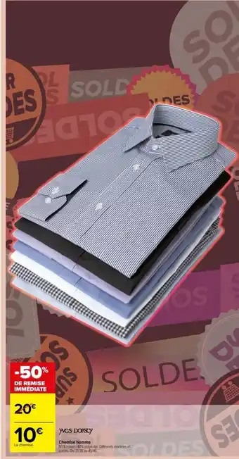 Carrefour Chemise homme offre