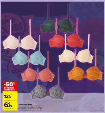 Carrefour Soutien-gorge femme offre