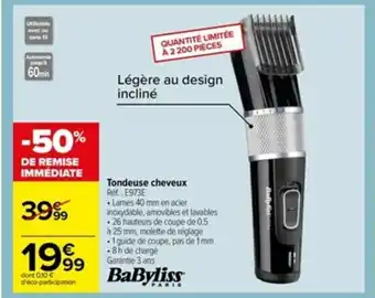 Carrefour Tondeuse cheveux offre