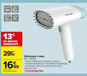 Carrefour Défroisseur à main offre