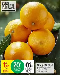Intermarché Orange feuille offre