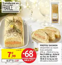 Intermarché Prefou saumon offre