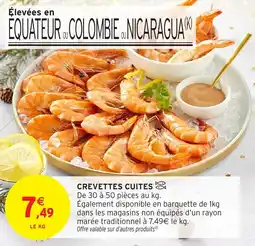 Intermarché Crevettes cuites offre