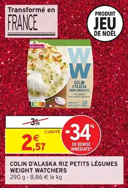 Intermarché Colin d'alaska riz petits légumes weight watchers offre