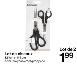 Zeeman Zeeman lot de ciseaux offre