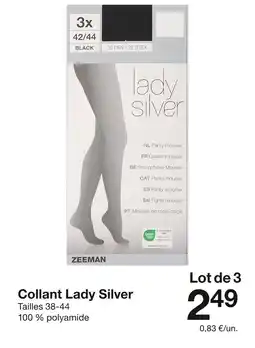 Zeeman Zeeman collant lady silver offre