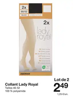 Zeeman Zeeman collant lady royal offre