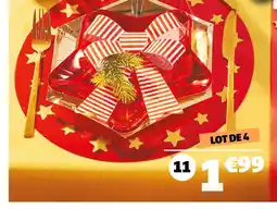 Gifi 4 sous- assiettes offre