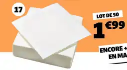 Gifi 50 serviettes papier offre