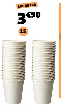 Gifi 100 gobelets offre