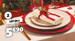 Gifi 4 assiettes à dessert offre