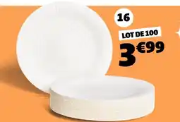 Gifi 100 assiettes plates offre