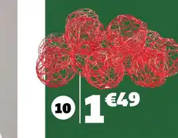 Gifi 12 boules déco offre