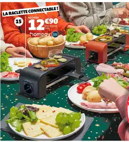 Gifi Homday raclette connectable duo offre
