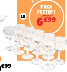 Gifi 10 verres ballon offre