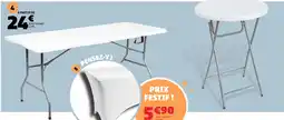 Gifi Table rectangulaire pliante fiesta offre