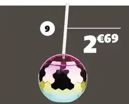 Gifi Gobelet boule disco et paille offre