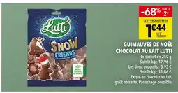 Supeco Lutti guimauves de noël chocolat au lait offre