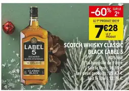 Supeco Label 5 scotch whisky classic black offre