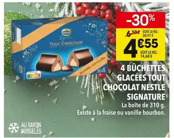 Nestle 4 bûchettes glacées tout chocolat signature
