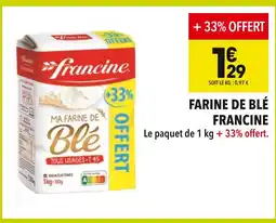 Supeco Francine farine de blé offre