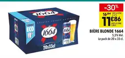 Supeco 1664 bière blonde offre