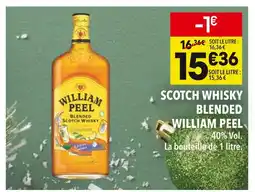 Supeco William peel scotch whisky blended offre