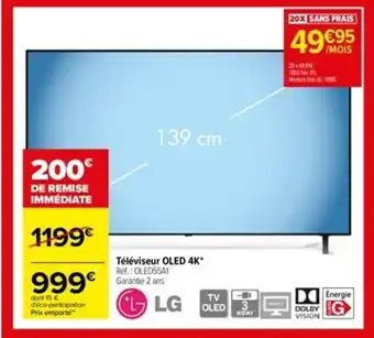 Carrefour Téléviseur QLED 4K offre