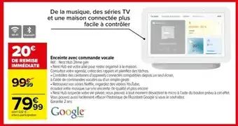 Enceinte avec commande vocale