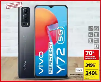Carrefour Smartphone Y72 5G offre