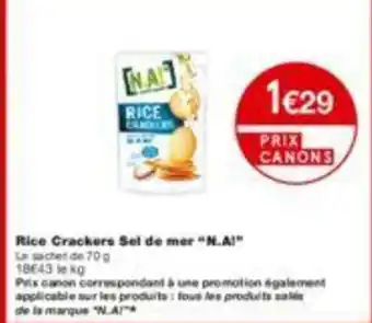 Monoprix Rice crackers sel de mer offre