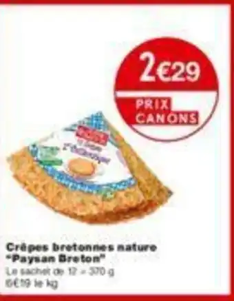Monoprix Crêpes bretonnes nature offre