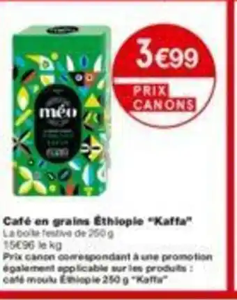 Monoprix Café en grains éthiopie offre