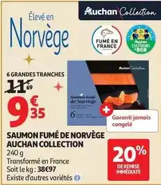 Auchan Supermarché Auchan - saumon fumé de norvège offre