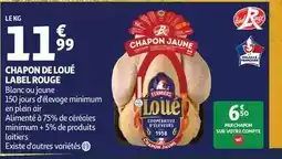Auchan Supermarché Label rouge - chapon de loue offre