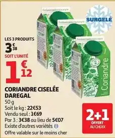 Auchan Supermarché Fram - coriandre ciselée offre