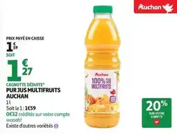 Auchan Supermarché Auchan - pur jus multifruits offre