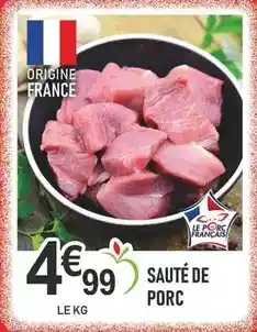 marché frais Géant Sauté de porc offre