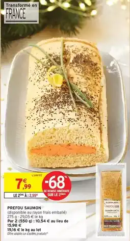 Intermarché Label rouge - prefou saumon offre