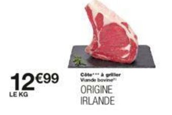 Monoprix Côte à griller offre