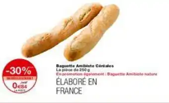 Monoprix Baguette amibiote céréales offre